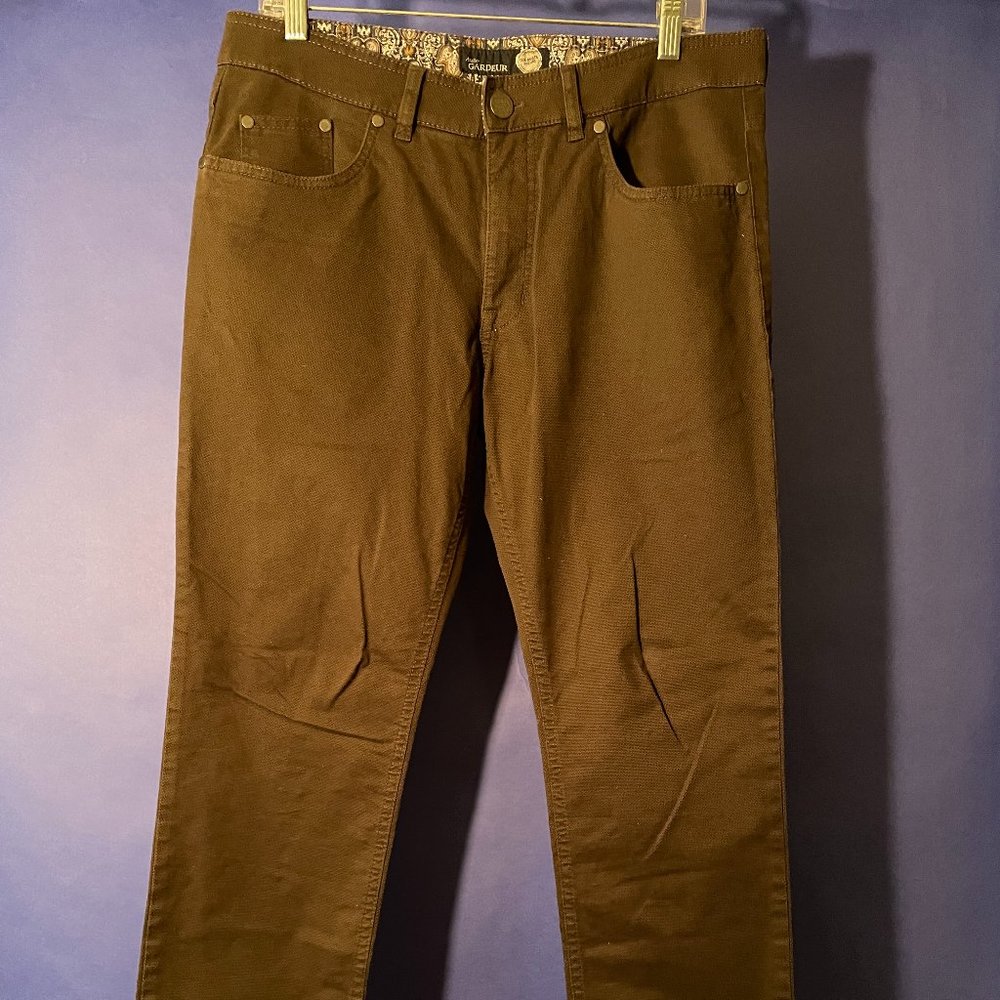 Atelier Gardeur 5 Pocket Brown Bill-2 Reg Modern Fit Sz 32x30